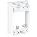 Hubbell Taymac Hubbell Taymac SE450WH 1-Gang Weatherproof Box Extension with Four 0.5 in. Outlets; White SE450WH
